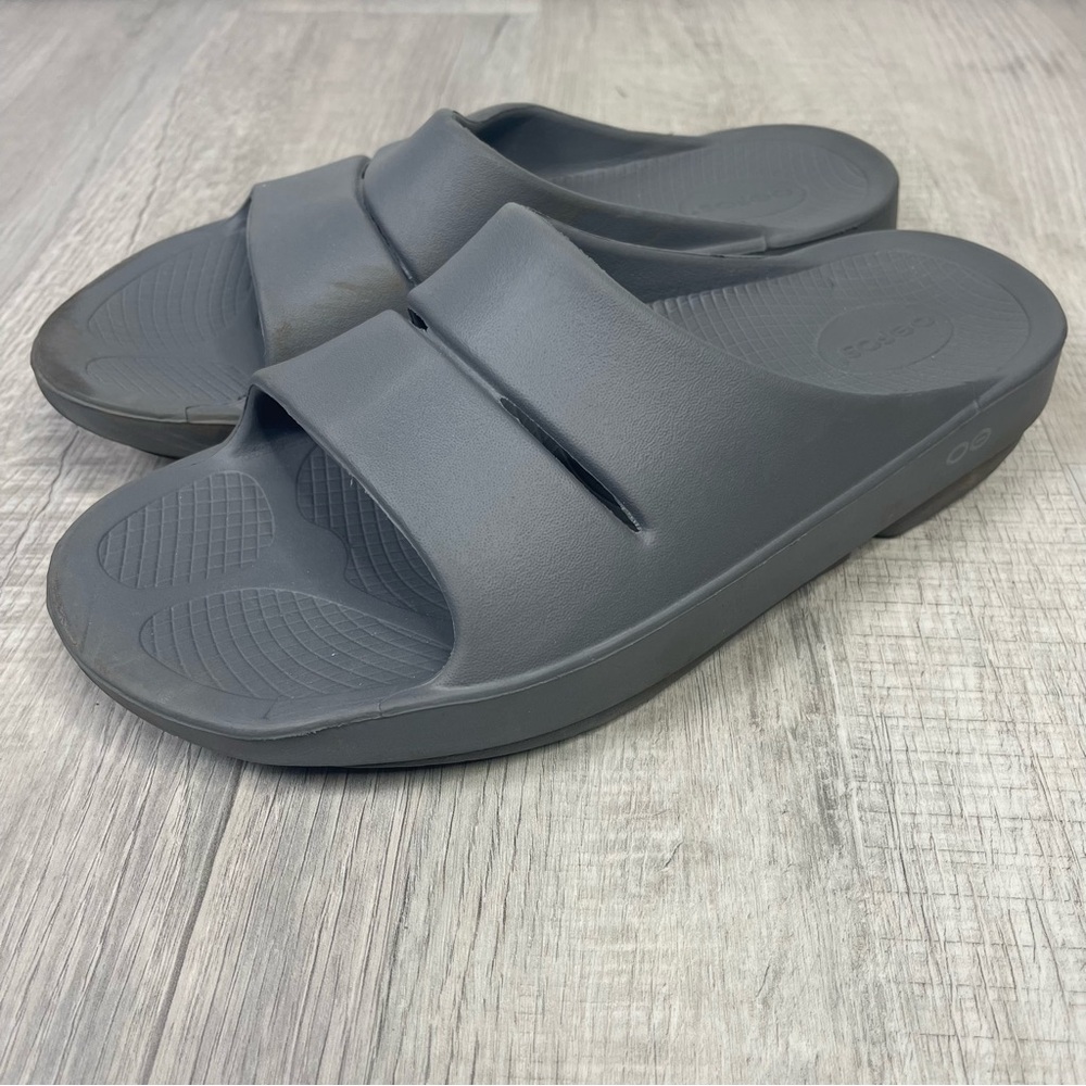 OOFOS OOahh Slide Gray W-11 M-9